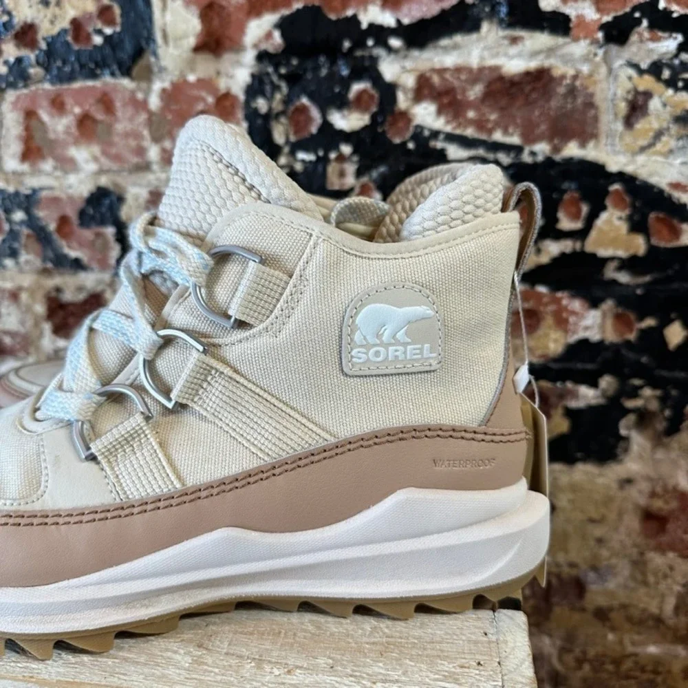 Sorel Kinetic Impact NXT Waterproof Boot Sea Salt Ceramic Womens 9 LL4986-125